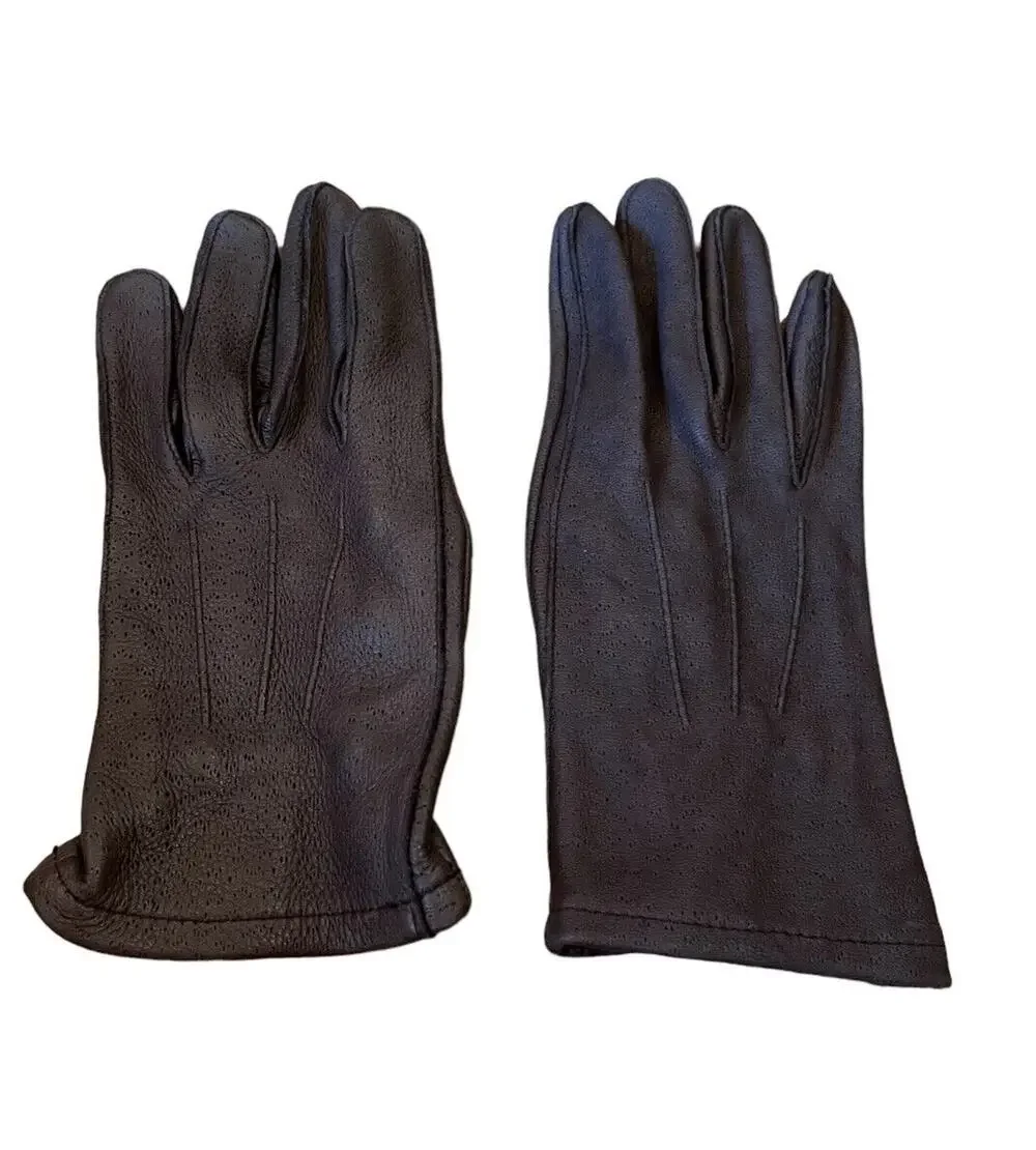 Gloves Native Deerskin Leather Mens Size S Brown Driver Style Soft
